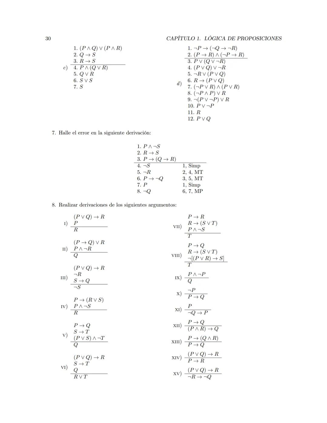 Fundamentos de Matemáticas
Jerson Borja  Índice general
Prefacio
Dependencia entre capítulos
1. Lógica de proposiciones
1.1. Argumentación
