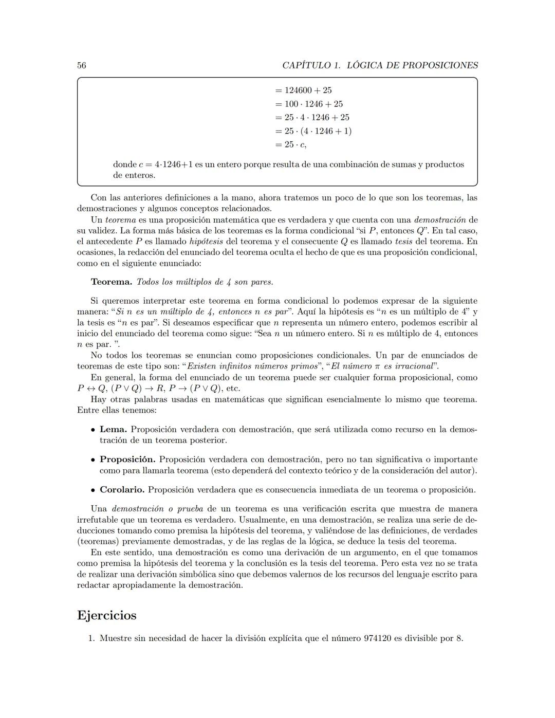 Fundamentos de Matemáticas
Jerson Borja  Índice general
Prefacio
Dependencia entre capítulos
1. Lógica de proposiciones
1.1. Argumentación