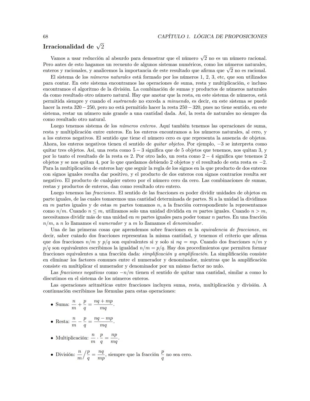 Fundamentos de Matemáticas
Jerson Borja  Índice general
Prefacio
Dependencia entre capítulos
1. Lógica de proposiciones
1.1. Argumentación