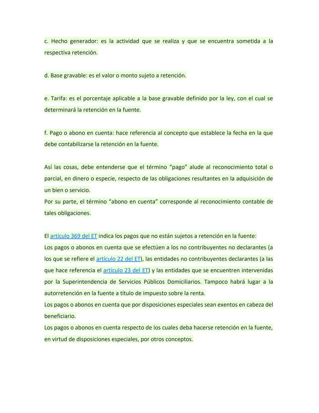 UNIDAD I
IMPUESTO DE RENTA Y COMPLEMENTARIOS
PARA RECORDAR
OBLIGACIÓN SUSTANCIAL Y FORMAL
La obligación tributaria sustancial hace referenci