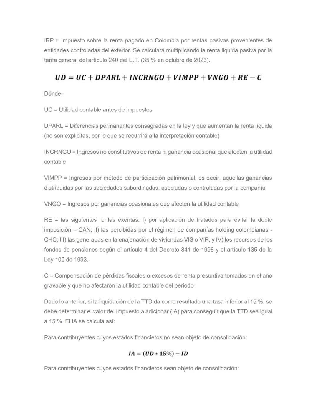 UNIDAD I
IMPUESTO DE RENTA Y COMPLEMENTARIOS
PARA RECORDAR
OBLIGACIÓN SUSTANCIAL Y FORMAL
La obligación tributaria sustancial hace referenci