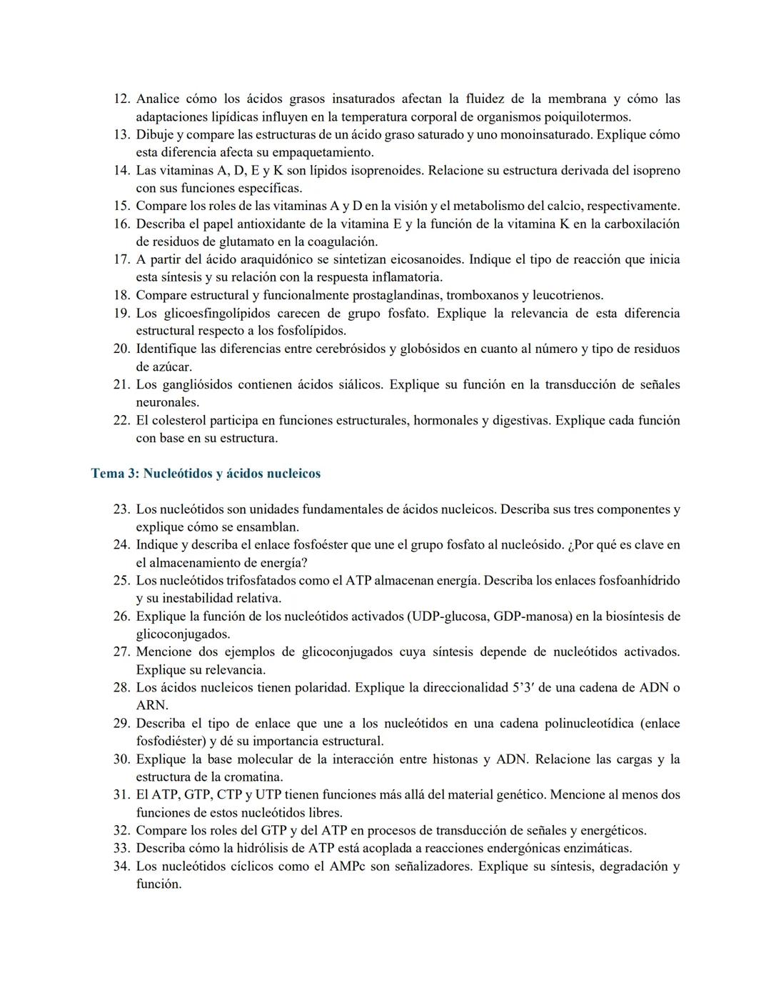 # Pre-parcial de Bioquímica General
Banco de preguntas para examen final
Queridos estudiantes, este documento reúne un conjunto representa
