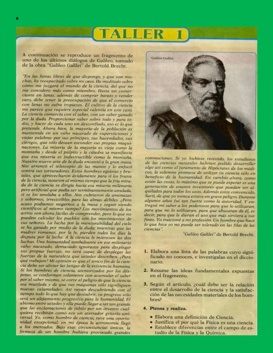 # Investigueemos 10
FISICA 2
CONTENIDO
Unidad 1: EL MUNDO FÍSICO
Unidad 6: ESTÁTICA
1.
La Física y otras ciencias
1.
Equilibrio de un cuerp