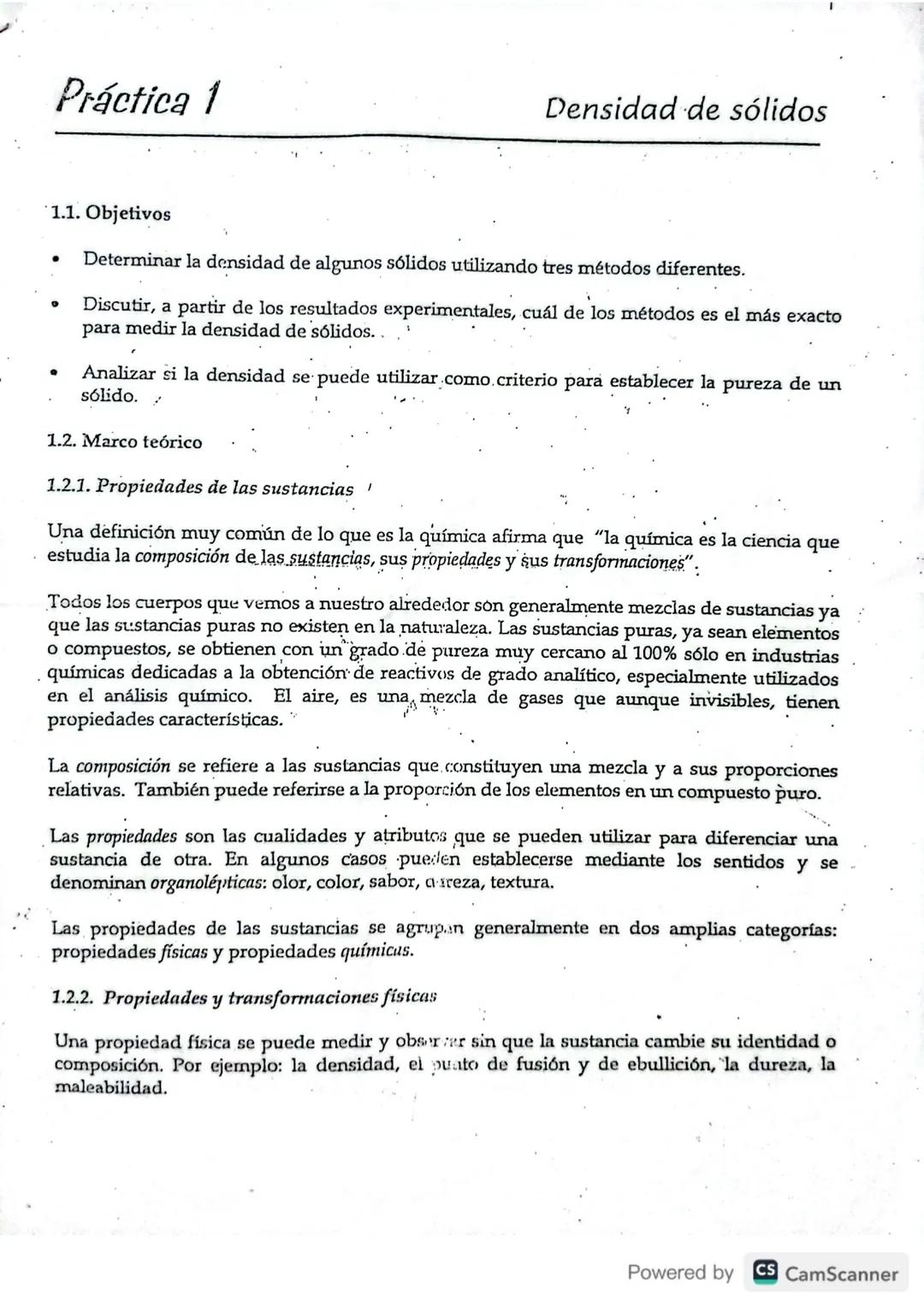 Práctica 1. Densidad de solidos