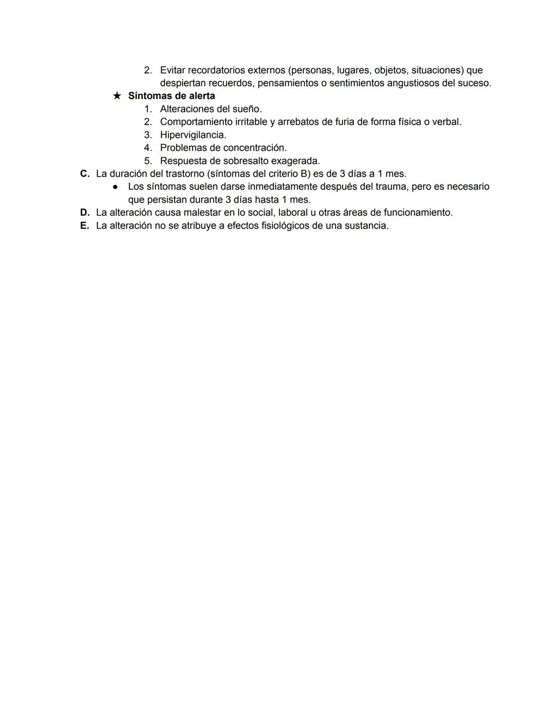 Trastornos de Ansiedad
Conceptos Relevantes:
• Miedo: Estado provocado por un objeto/situación específica que está presente y es capaz de
ca