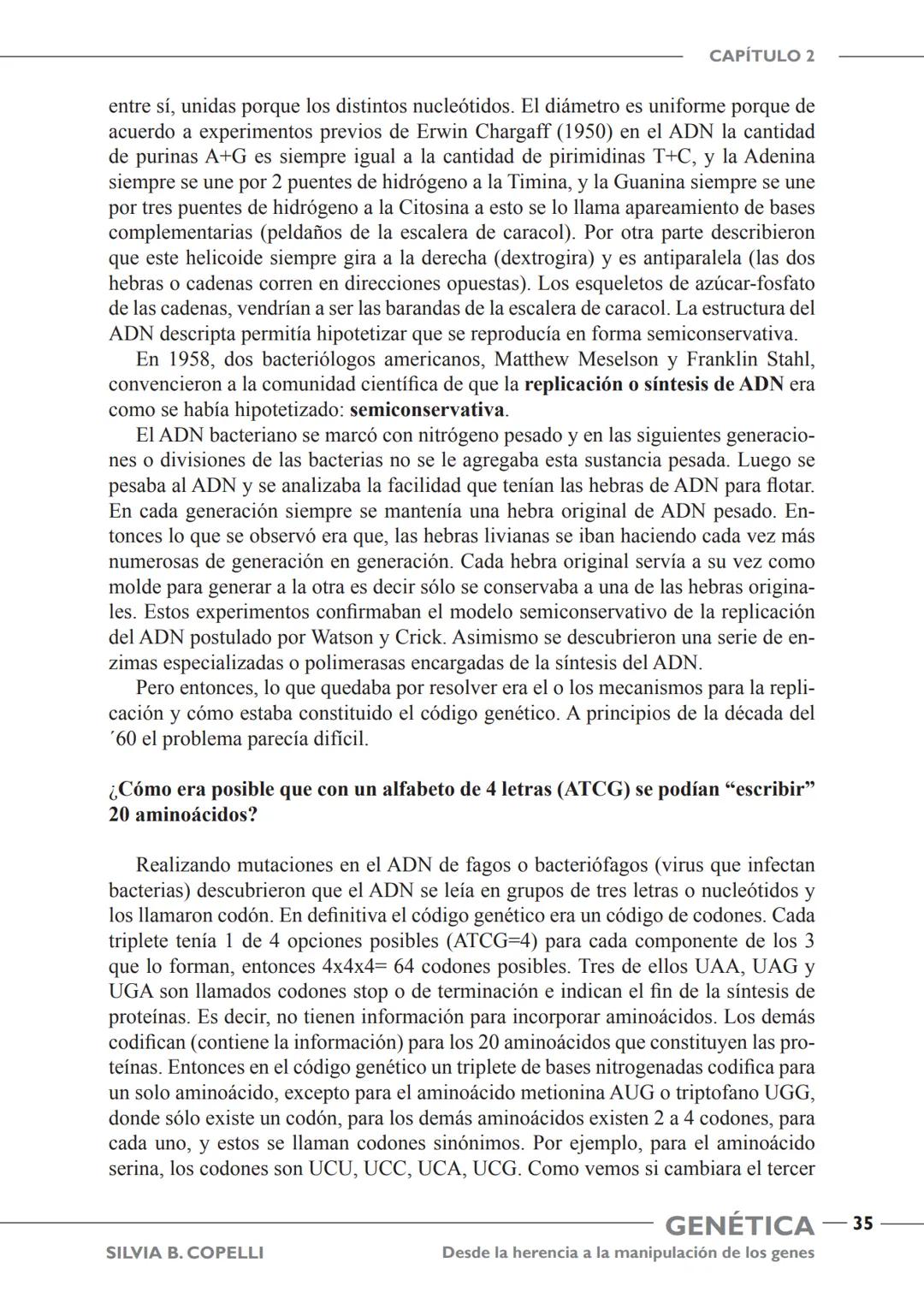 GENÉTICA
Desde la herencia
a la manipulación
de los genes
FHN
FUNDACIÓN
DE HISTORIA NATURAL
FÉLIX DE AZARA
SILVIA B. COPELLI GENÉTICA
Desde