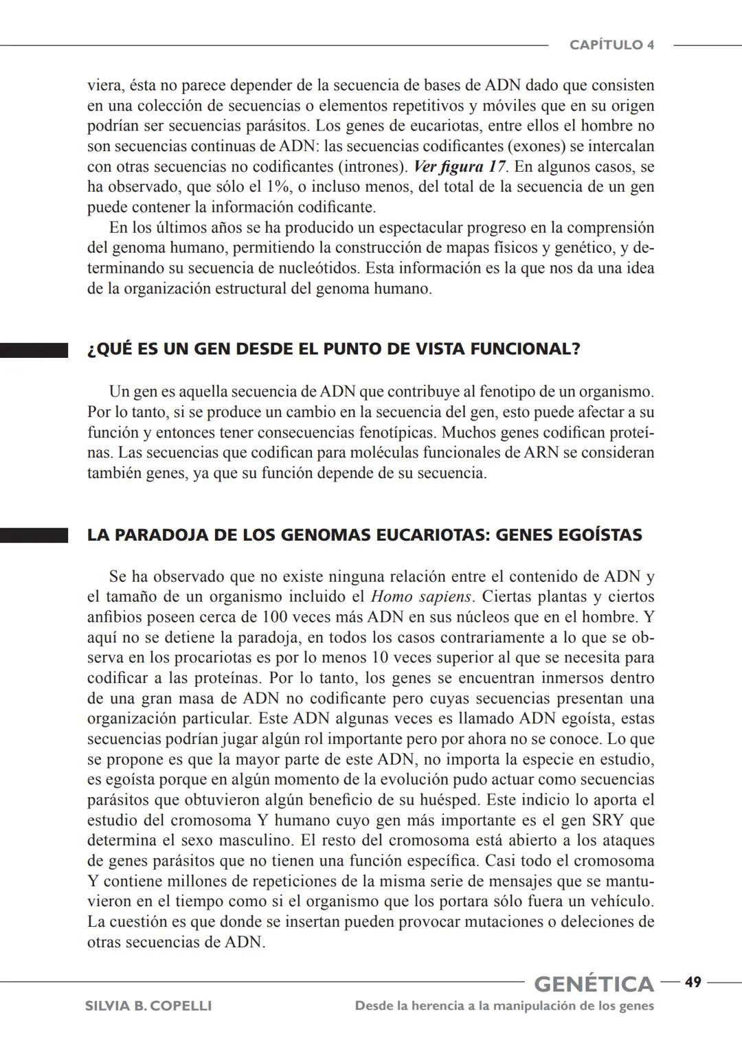GENÉTICA
Desde la herencia
a la manipulación
de los genes
FHN
FUNDACIÓN
DE HISTORIA NATURAL
FÉLIX DE AZARA
SILVIA B. COPELLI GENÉTICA
Desde