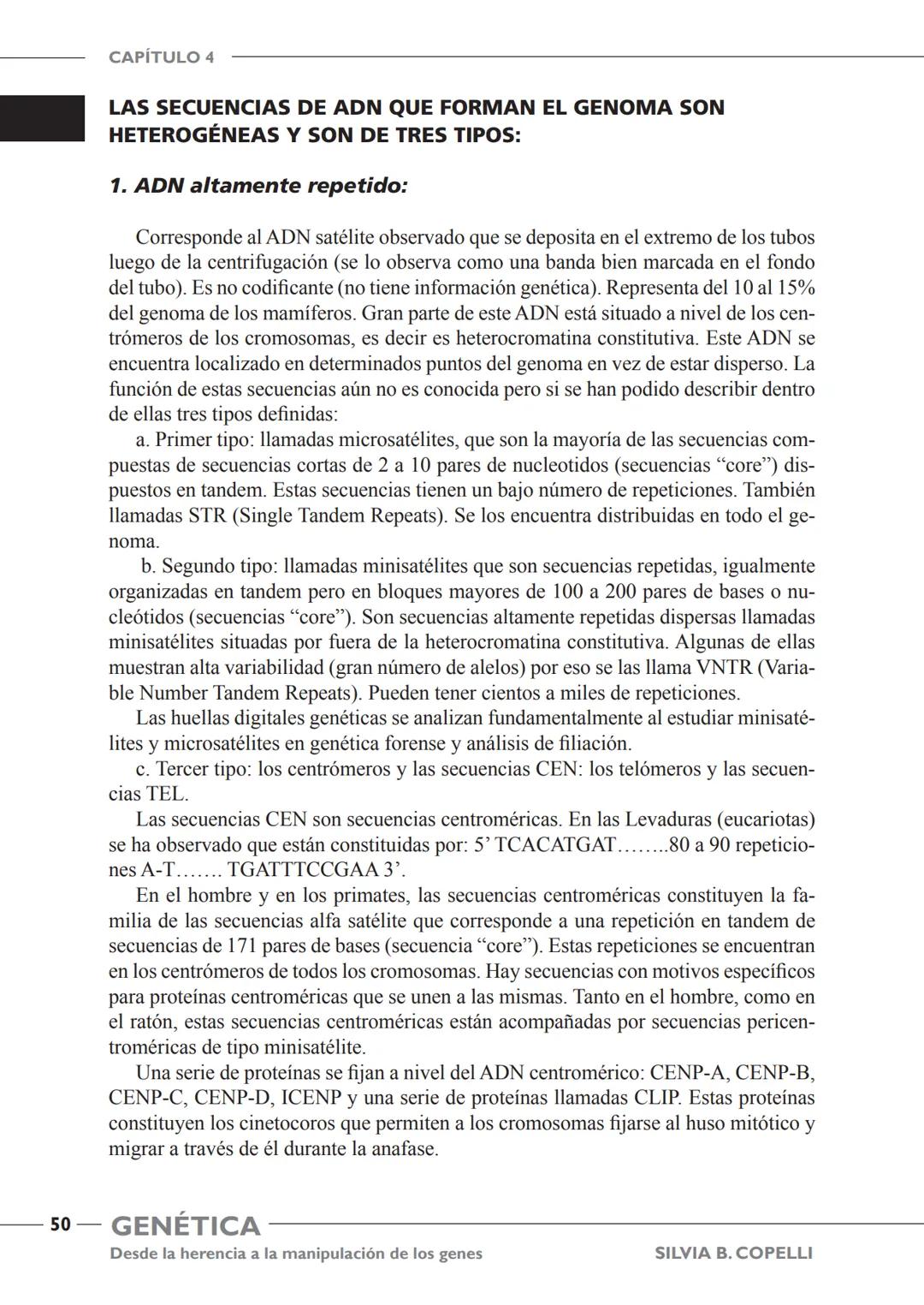 GENÉTICA
Desde la herencia
a la manipulación
de los genes
FHN
FUNDACIÓN
DE HISTORIA NATURAL
FÉLIX DE AZARA
SILVIA B. COPELLI GENÉTICA
Desde