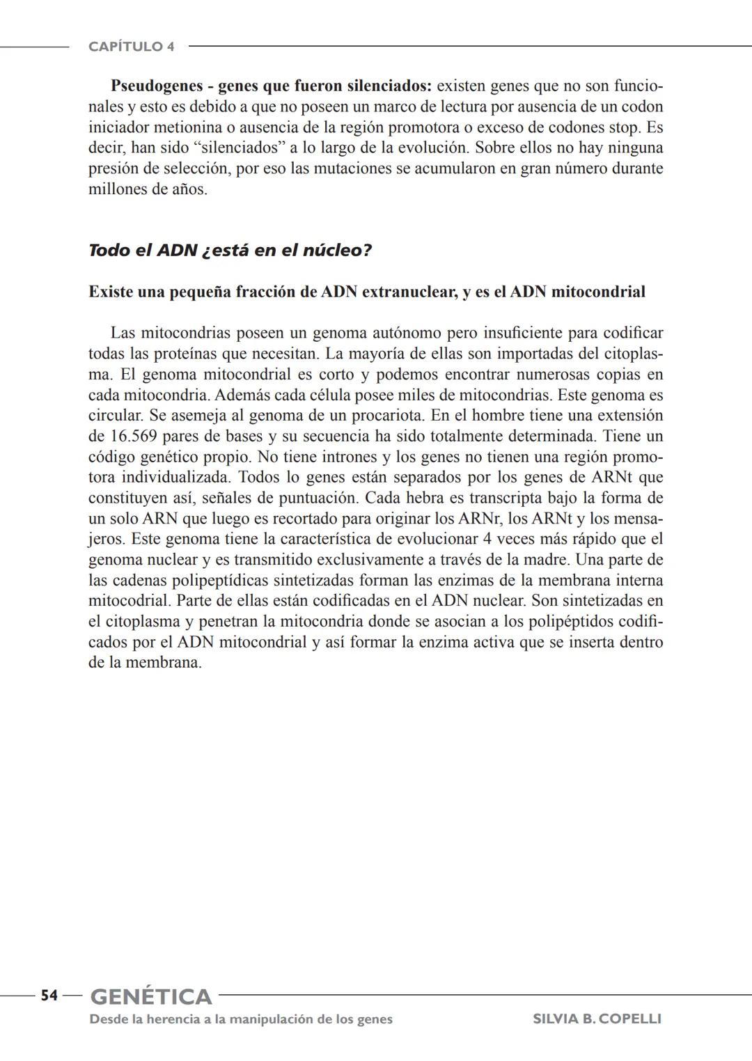 GENÉTICA
Desde la herencia
a la manipulación
de los genes
FHN
FUNDACIÓN
DE HISTORIA NATURAL
FÉLIX DE AZARA
SILVIA B. COPELLI GENÉTICA
Desde