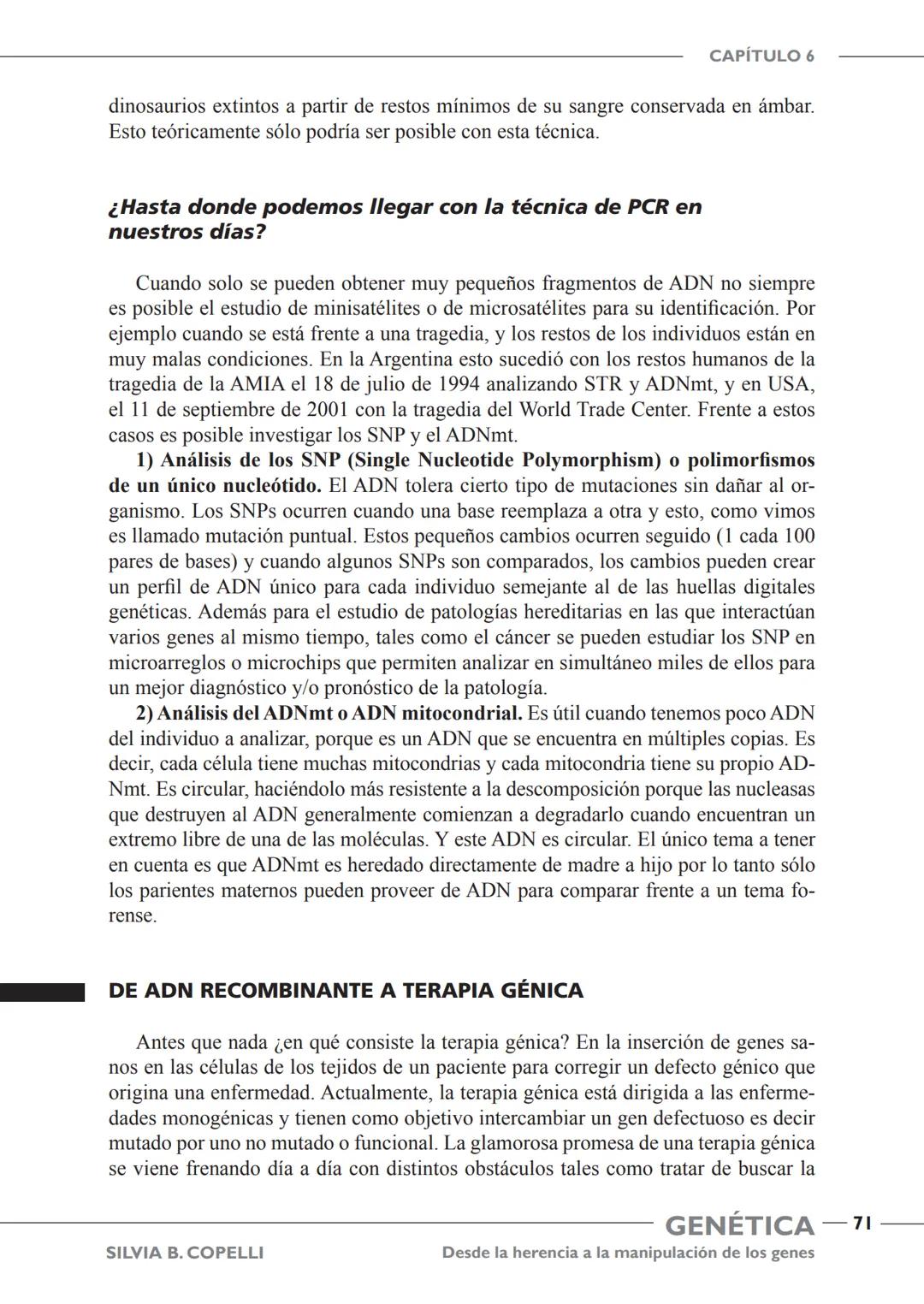 GENÉTICA
Desde la herencia
a la manipulación
de los genes
FHN
FUNDACIÓN
DE HISTORIA NATURAL
FÉLIX DE AZARA
SILVIA B. COPELLI GENÉTICA
Desde