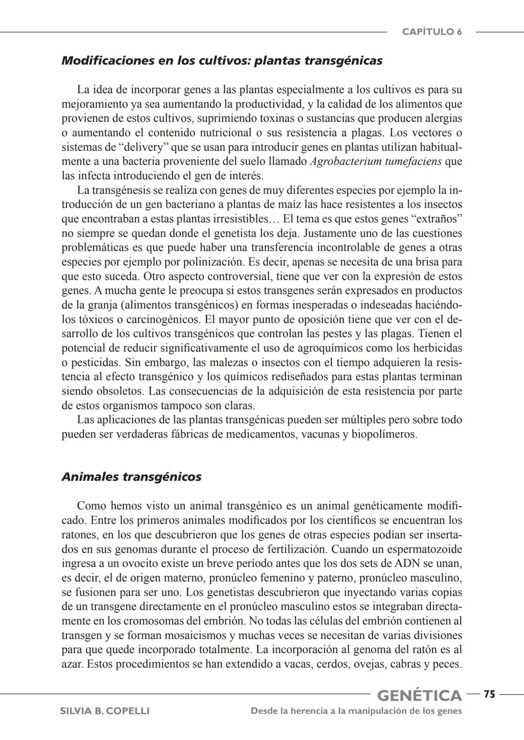 GENÉTICA
Desde la herencia
a la manipulación
de los genes
FHN
FUNDACIÓN
DE HISTORIA NATURAL
FÉLIX DE AZARA
SILVIA B. COPELLI GENÉTICA
Desde