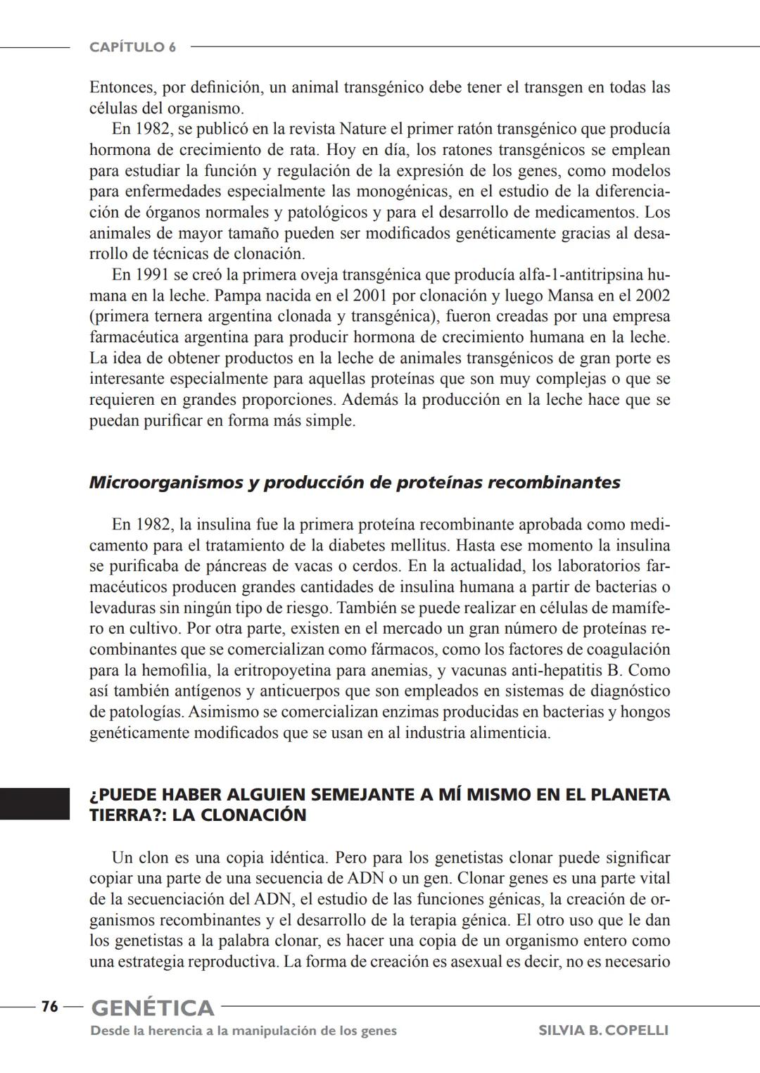 GENÉTICA
Desde la herencia
a la manipulación
de los genes
FHN
FUNDACIÓN
DE HISTORIA NATURAL
FÉLIX DE AZARA
SILVIA B. COPELLI GENÉTICA
Desde