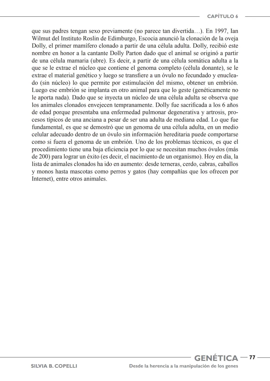 GENÉTICA
Desde la herencia
a la manipulación
de los genes
FHN
FUNDACIÓN
DE HISTORIA NATURAL
FÉLIX DE AZARA
SILVIA B. COPELLI GENÉTICA
Desde