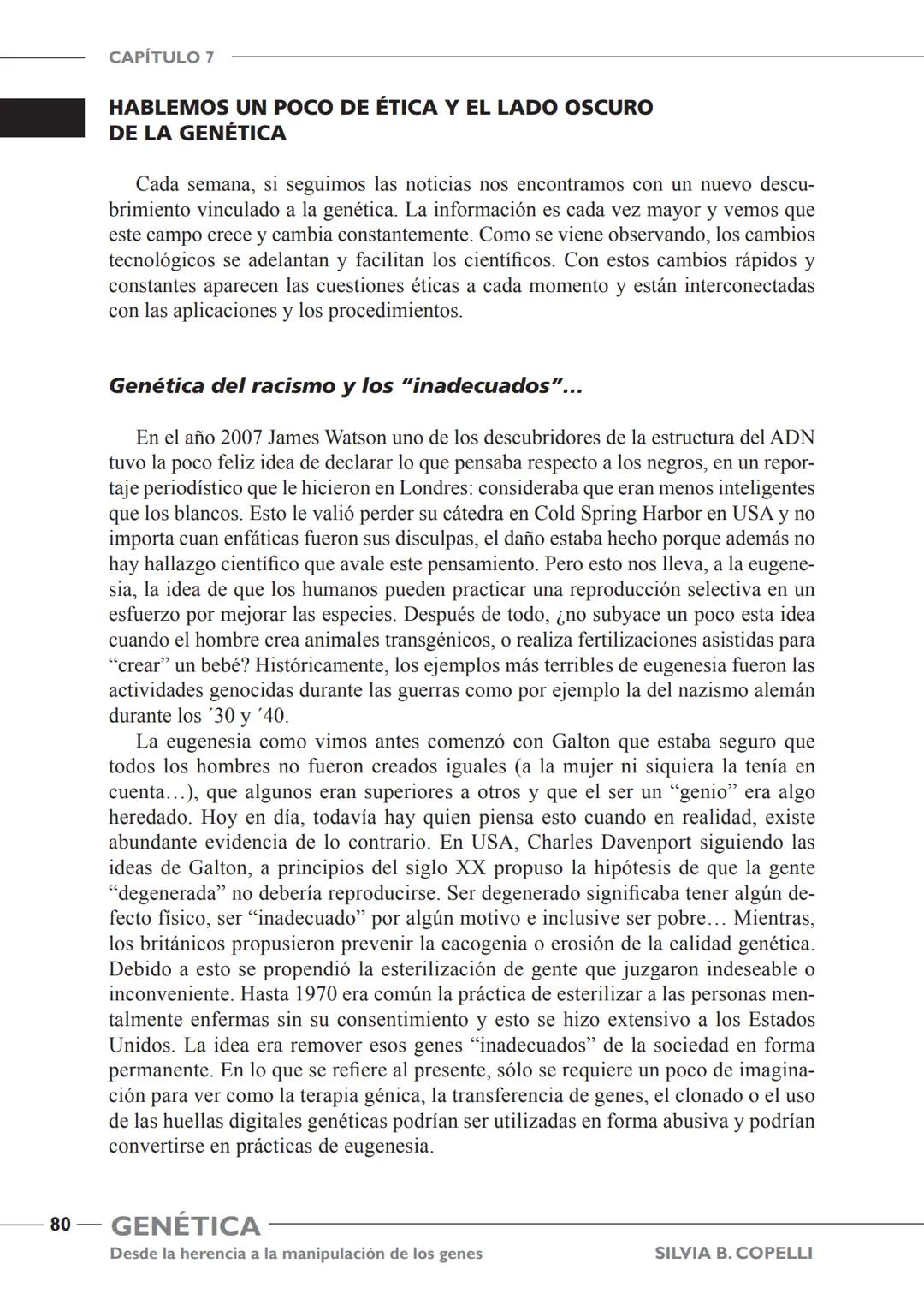 GENÉTICA
Desde la herencia
a la manipulación
de los genes
FHN
FUNDACIÓN
DE HISTORIA NATURAL
FÉLIX DE AZARA
SILVIA B. COPELLI GENÉTICA
Desde
