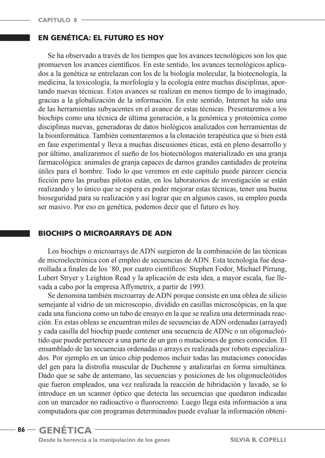 GENÉTICA
Desde la herencia
a la manipulación
de los genes
FHN
FUNDACIÓN
DE HISTORIA NATURAL
FÉLIX DE AZARA
SILVIA B. COPELLI GENÉTICA
Desde