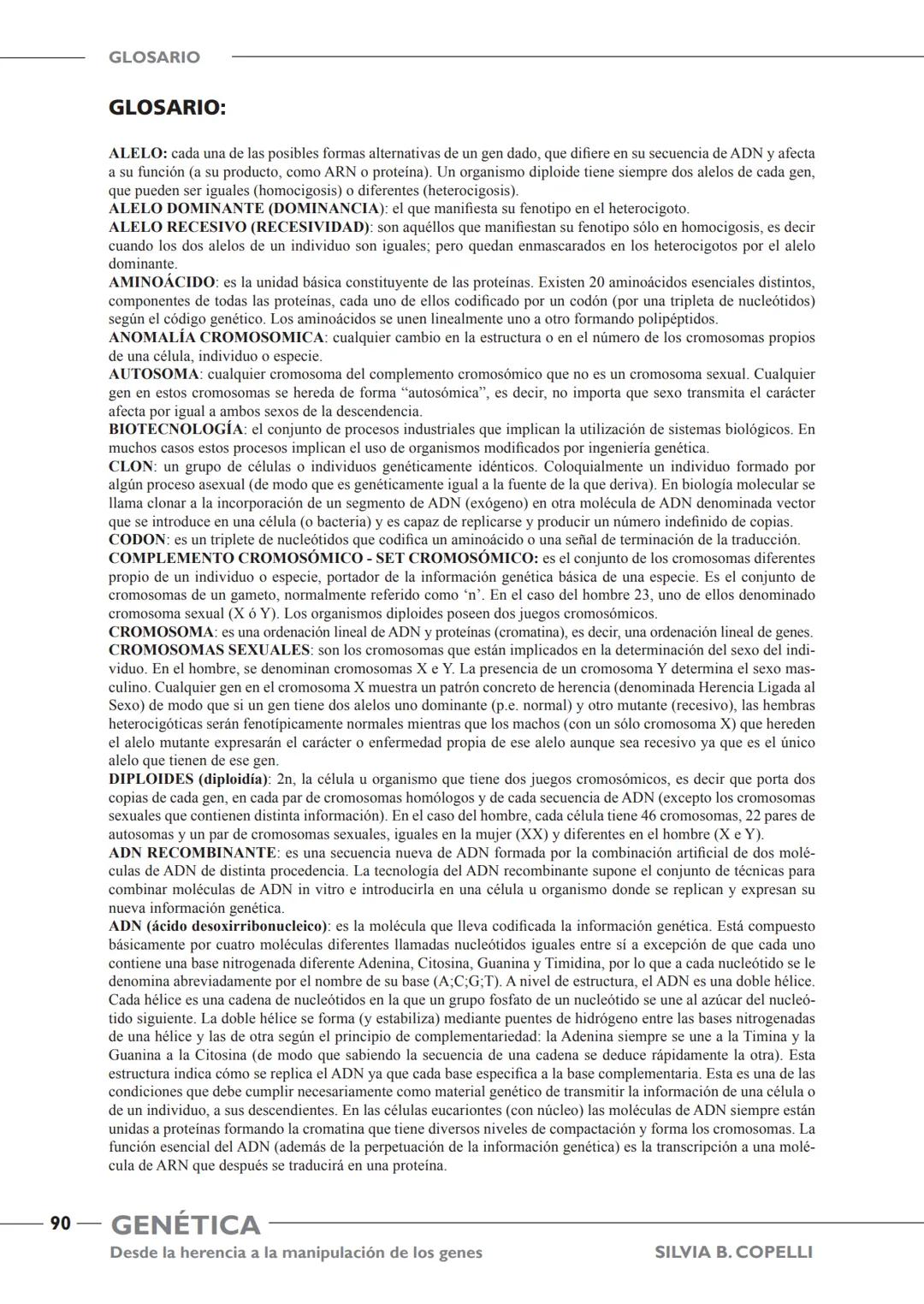GENÉTICA
Desde la herencia
a la manipulación
de los genes
FHN
FUNDACIÓN
DE HISTORIA NATURAL
FÉLIX DE AZARA
SILVIA B. COPELLI GENÉTICA
Desde