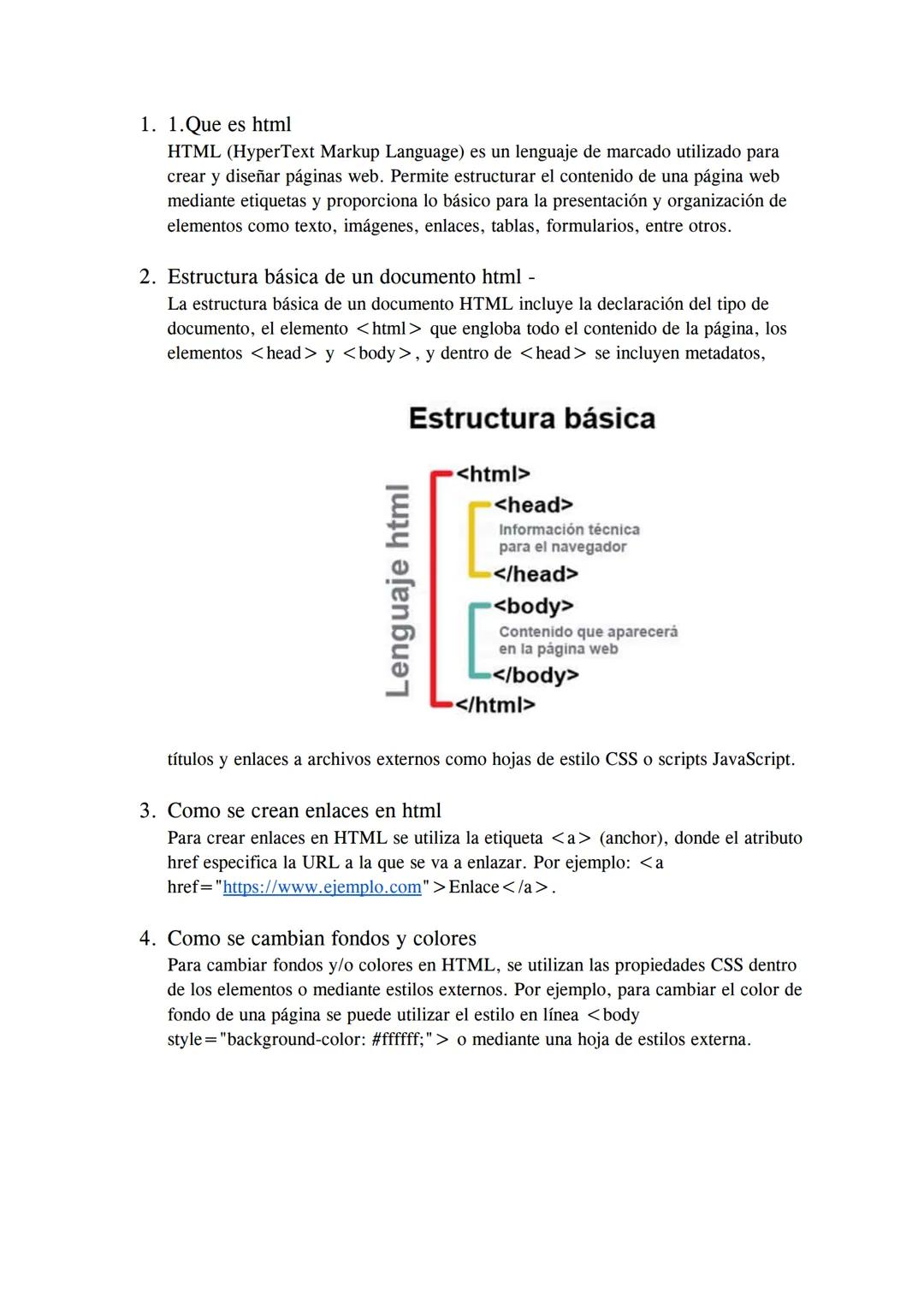 # HTML
Nombre
Institución :s
Grado:
Profesor:
Ciudad :
Fecha: 1. ¿Que es html
HTML (HyperText Markup Language) es un lenguaje de marca