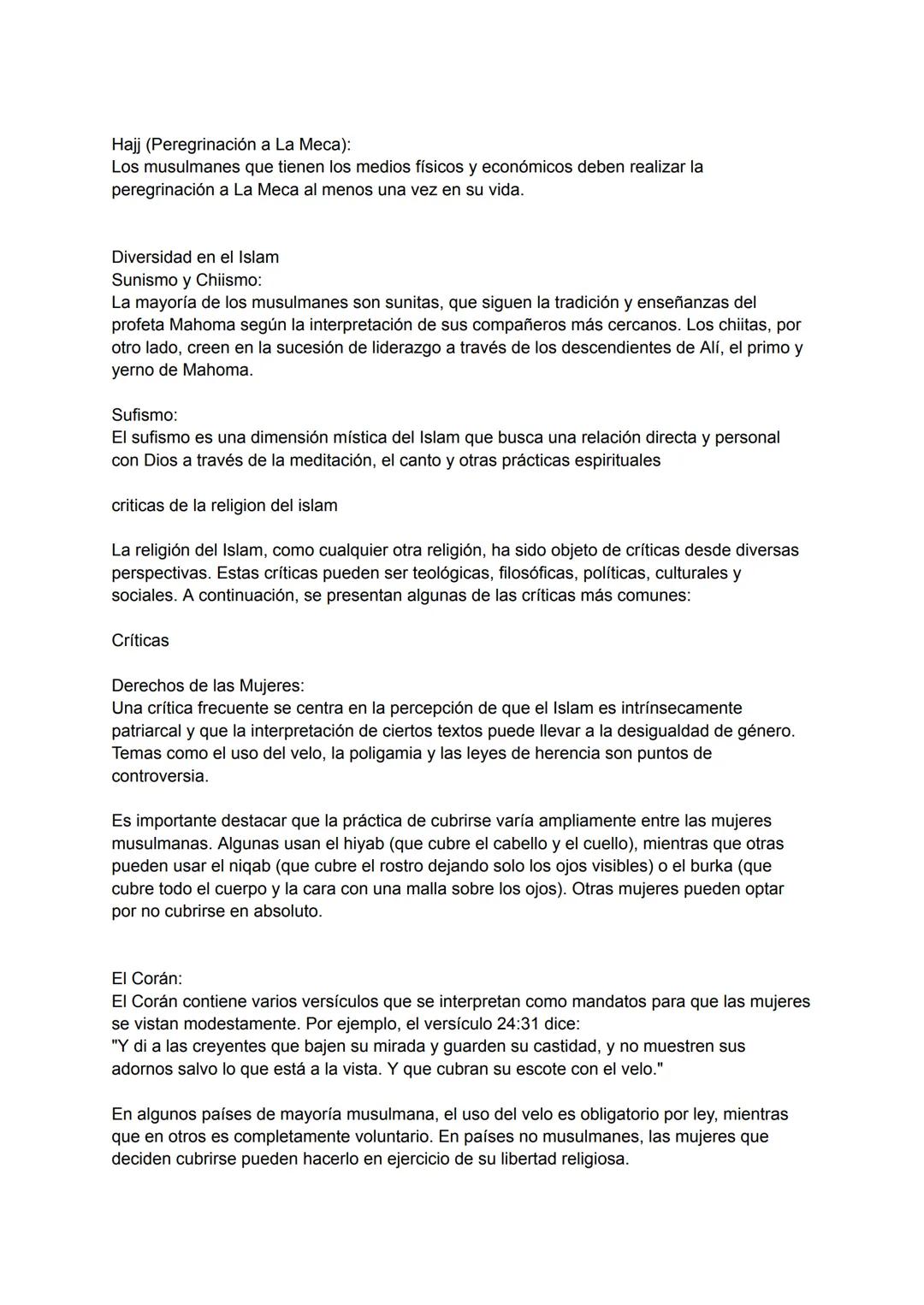 el islam
El Islam es una de las principales religiones monoteístas del mundo, fundada en el siglo VII
por el profeta Mahoma (Muhammad). Los
