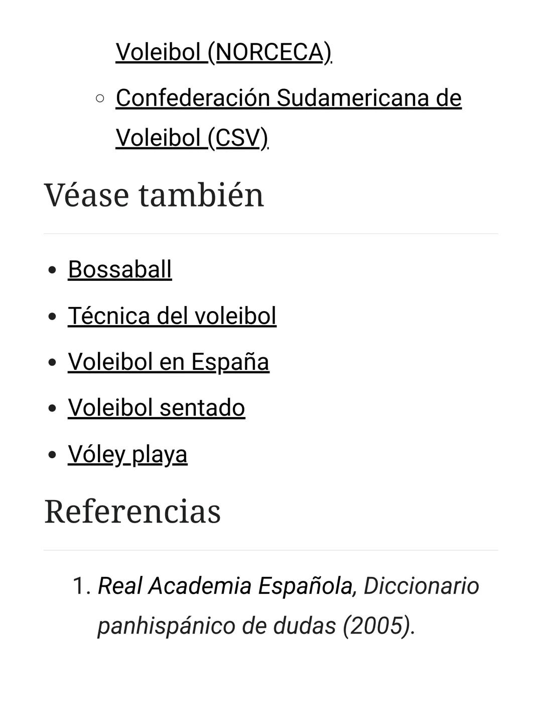 # Voleibol
deporte colectivo donde dos equipos compiten por pasar la bola al campo del rival
El voleibol, vóleibol, volibol, voliból, balo