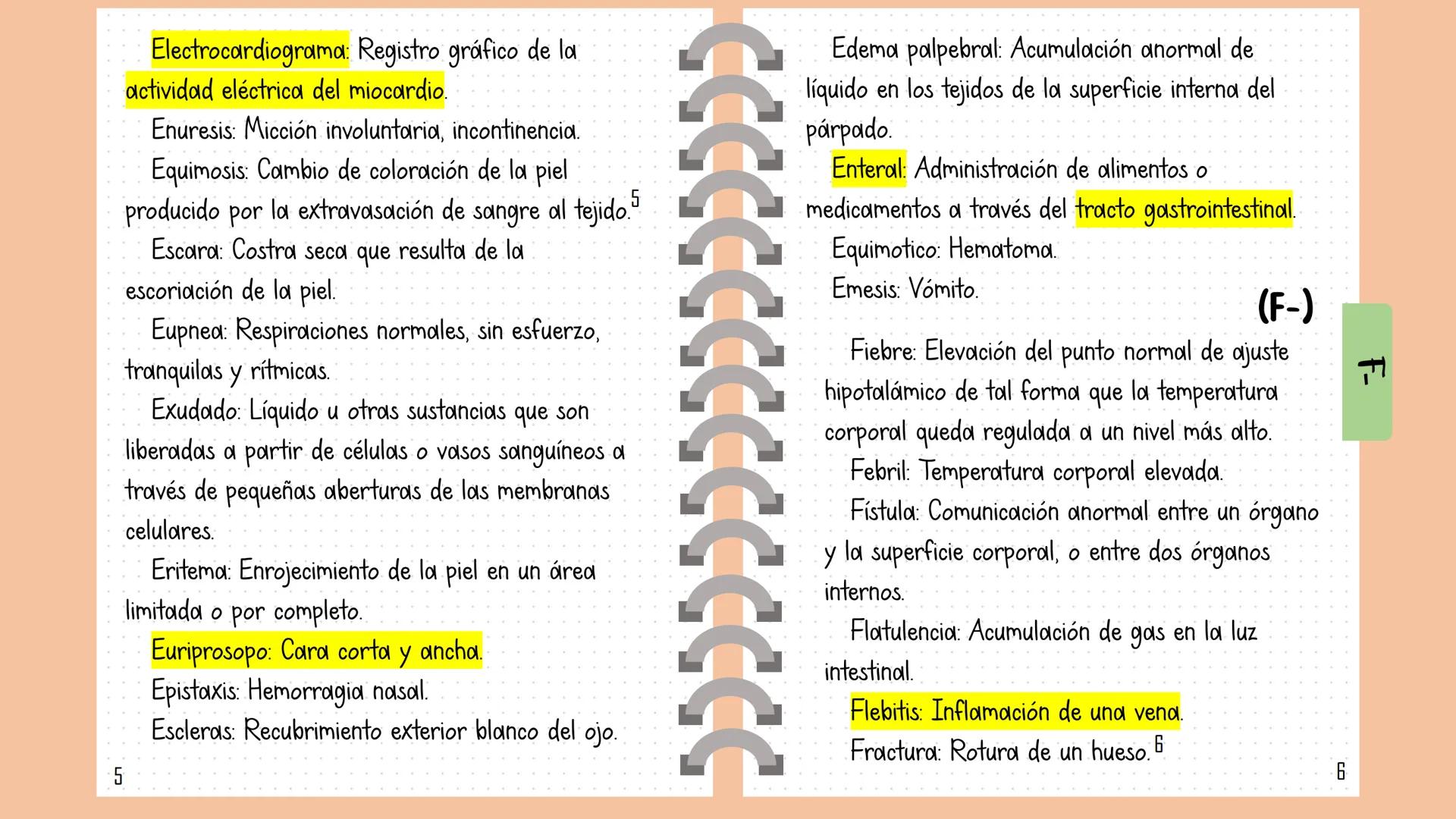 # Glosario Indice
Índice
O. Índice
1. Glosario.
18. Unidades de medida.
19. Abreviaturas.
20. Signos vitales.
22. Principales alteraciones y