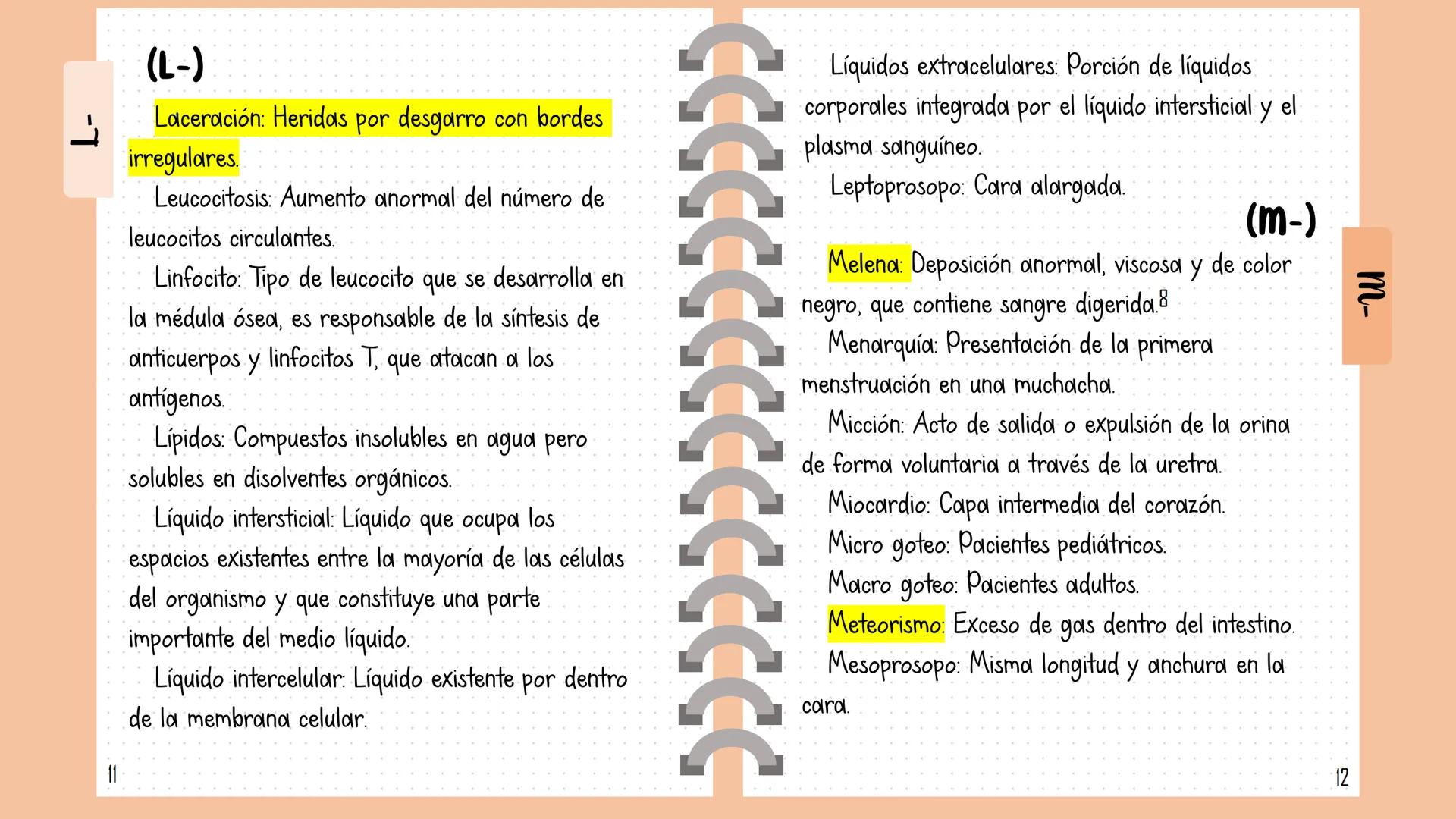 # Glosario Indice
Índice
O. Índice
1. Glosario.
18. Unidades de medida.
19. Abreviaturas.
20. Signos vitales.
22. Principales alteraciones y