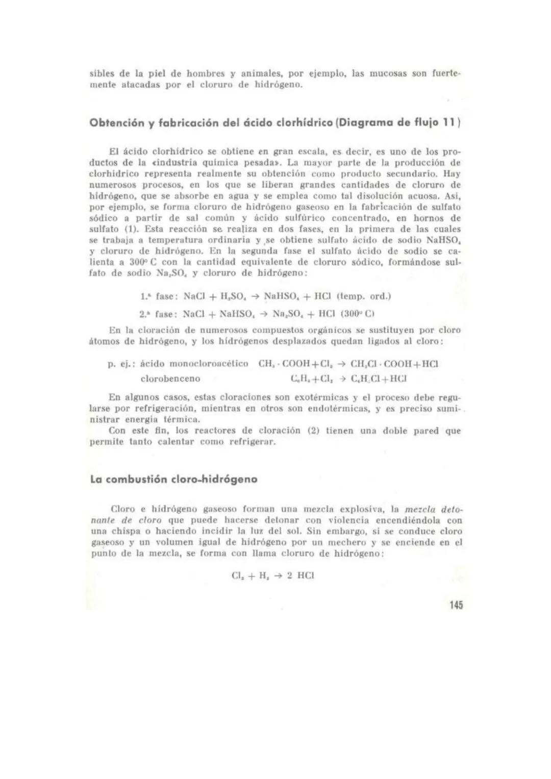 Acido clorhídrico
El ácido clorhidrico es una disolución acuosa de cloruro de hidrógeno.
El cloruro de hidrógeno (HCI) es un gas incoloro co