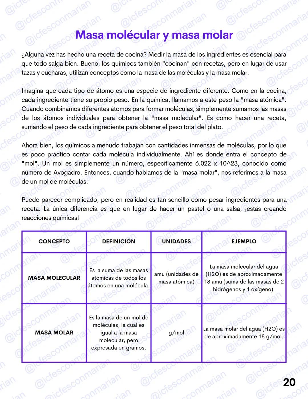 GUIA TEÓRICA
✓ Ciencias Naturales
QUÍMICA 1
La materia y el átomo
MATERIAL DE ESTUDIO EXCLUSIVO
PRUEBA ICFES SABER 11
@icfesconmarian --- OC