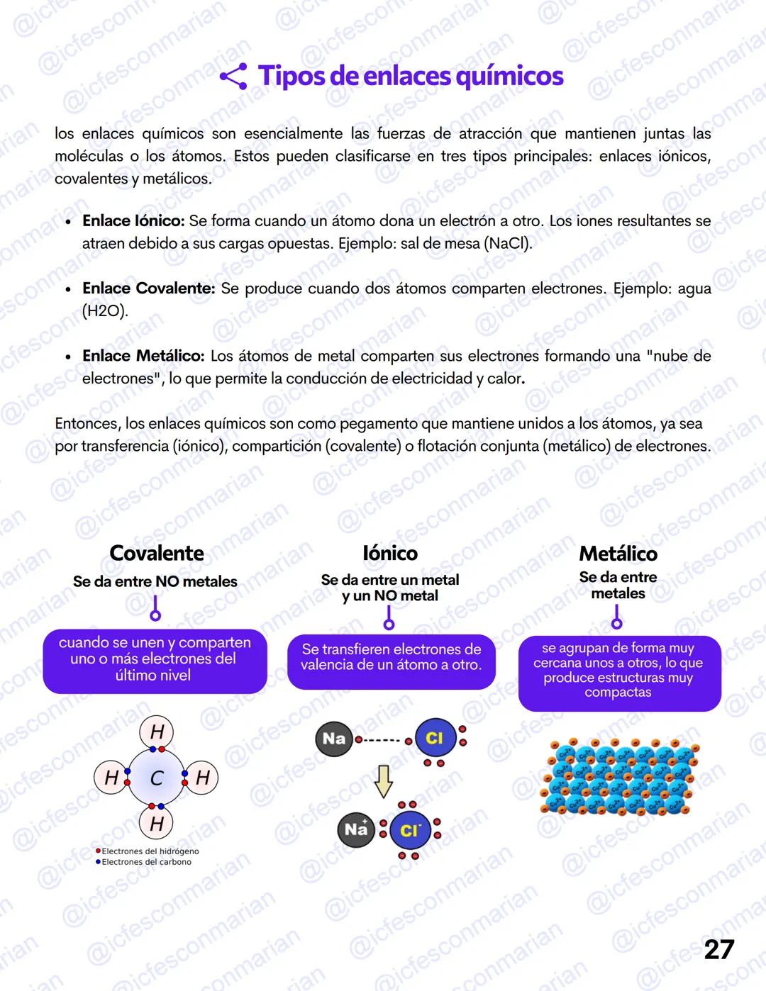 GUIA TEÓRICA
✓ Ciencias Naturales
QUÍMICA 1
La materia y el átomo
MATERIAL DE ESTUDIO EXCLUSIVO
PRUEBA ICFES SABER 11
@icfesconmarian --- OC