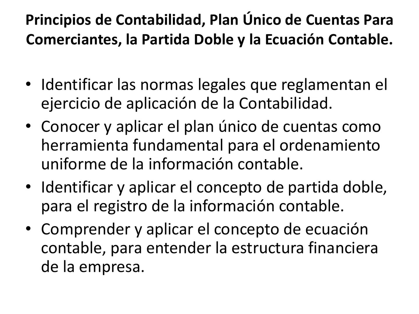 # CONCEPTO DE CUENTAS Y
# CLASIFICACION DE LAS
# CUENTAS •
•
•
•
CONCEPTO DE CUENTAS Y
CLAIFICACION DE LAS CUENTAS
Cuenta es el formato que