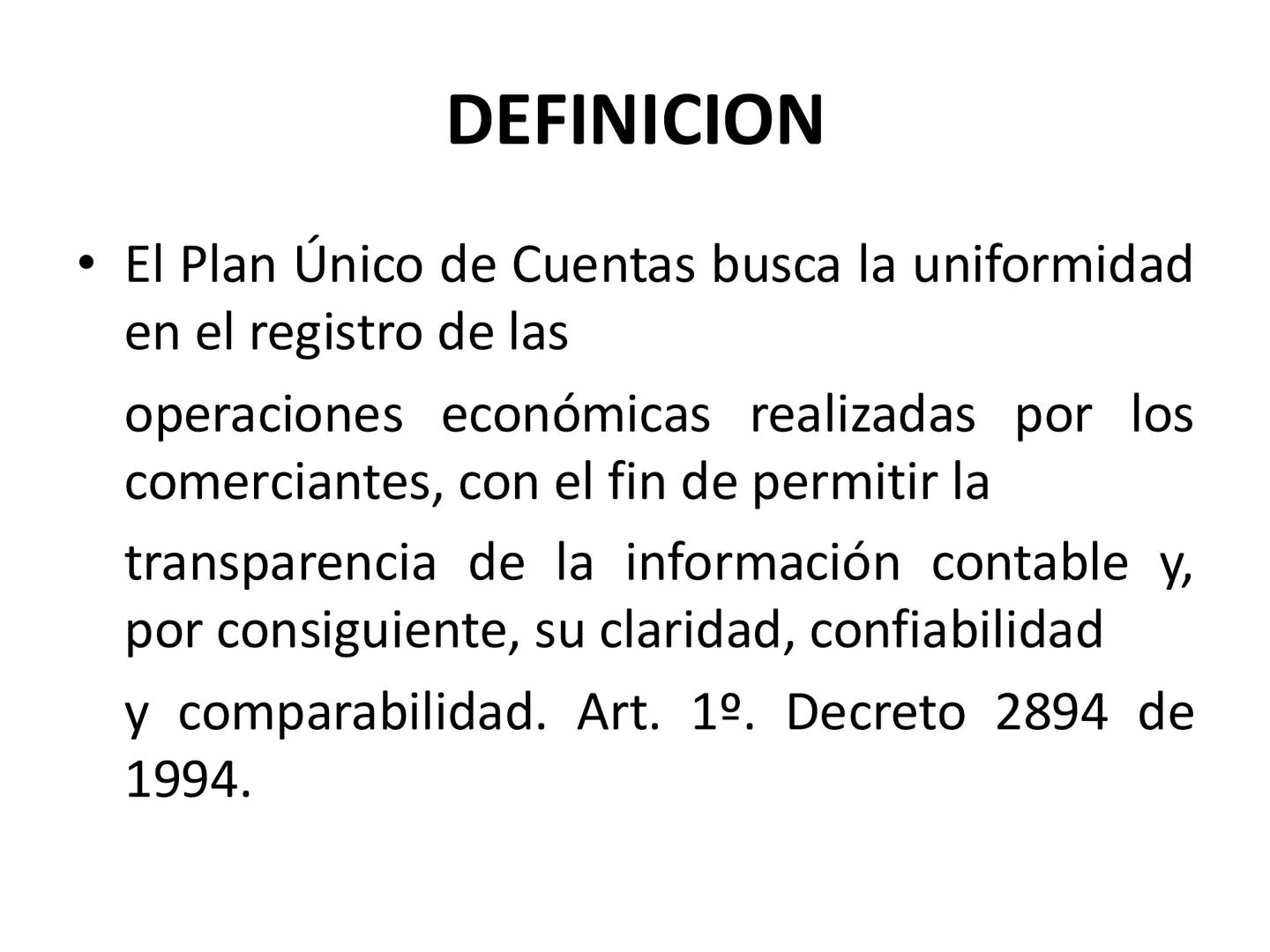 # CONCEPTO DE CUENTAS Y
# CLASIFICACION DE LAS
# CUENTAS •
•
•
•
CONCEPTO DE CUENTAS Y
CLAIFICACION DE LAS CUENTAS
Cuenta es el formato que