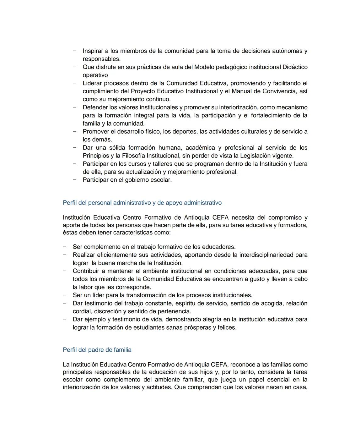 PEI
(PROYECTO EDUCATIVO INSTITUCIONAL)
LUCEAT
CEFA
LUX
VESTRA
INSTITUCIÓN EDUCATIVA CENTRO FORMATIVO DE ANTIOQUIA
CEFA
UN COLEGIO DE CIUDAD