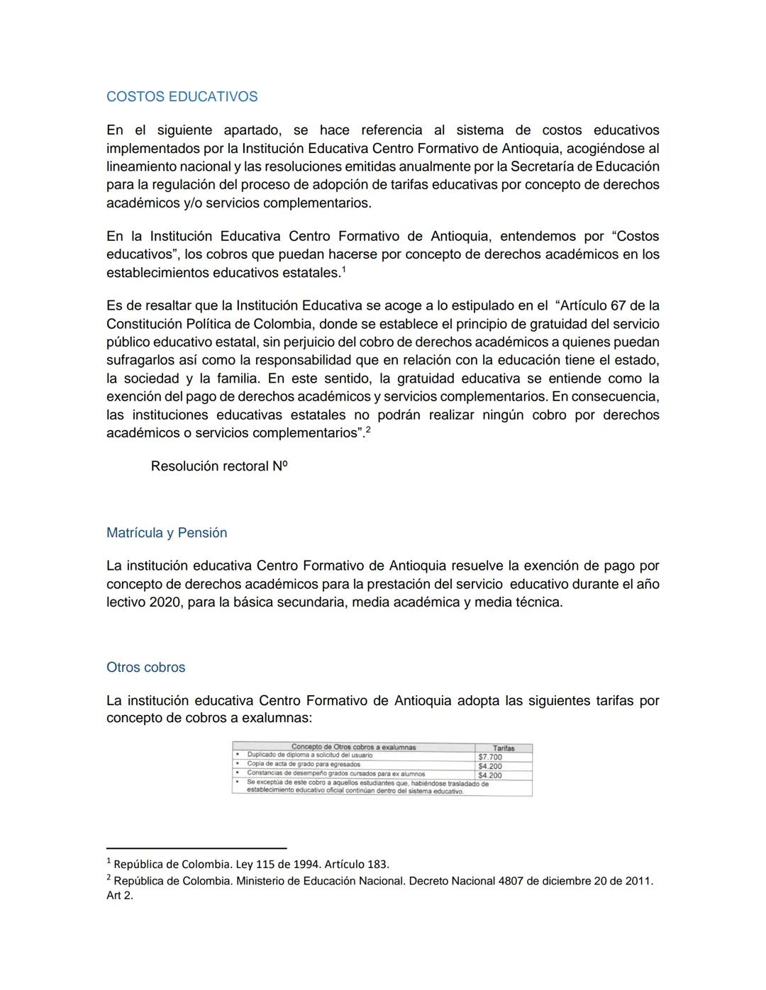 PEI
(PROYECTO EDUCATIVO INSTITUCIONAL)
LUCEAT
CEFA
LUX
VESTRA
INSTITUCIÓN EDUCATIVA CENTRO FORMATIVO DE ANTIOQUIA
CEFA
UN COLEGIO DE CIUDAD