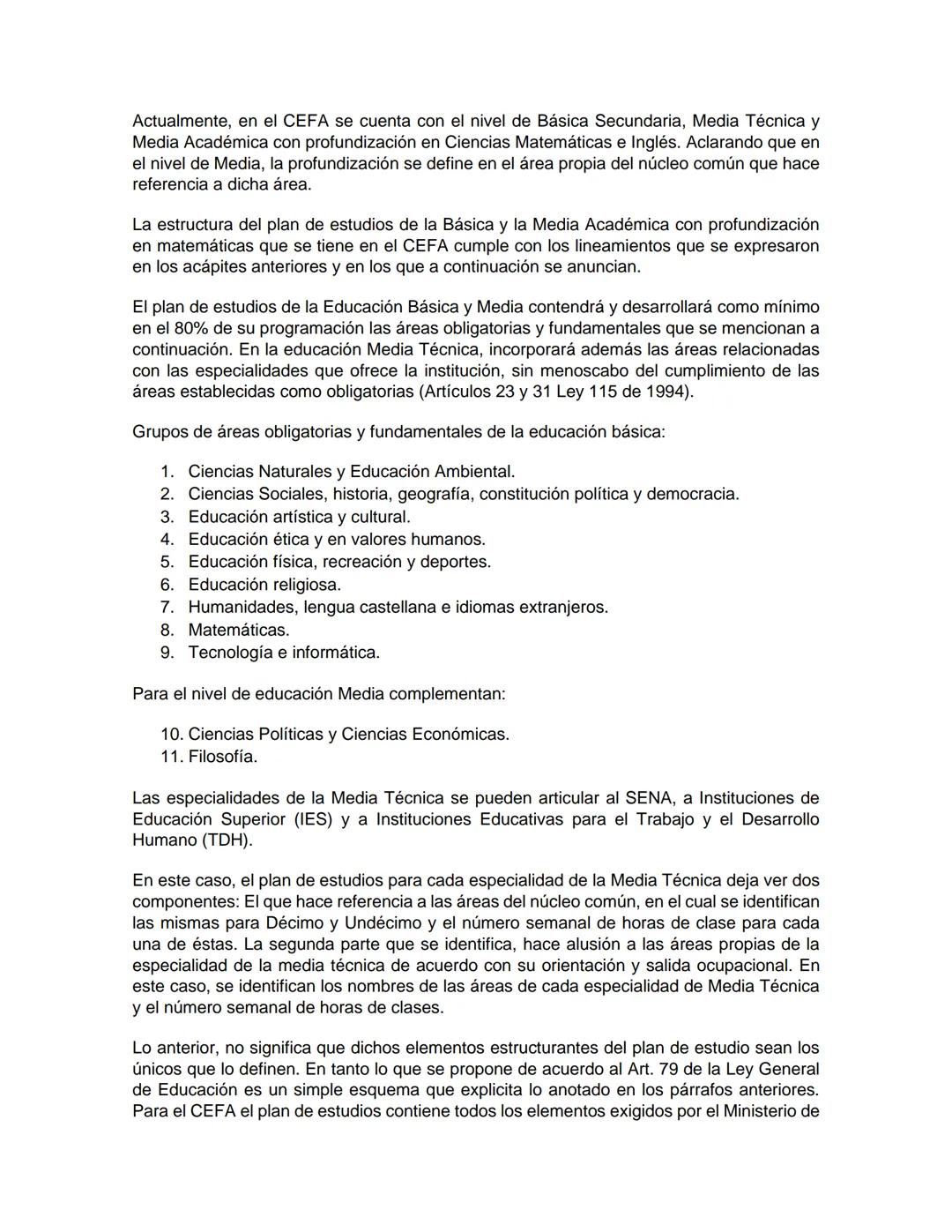PEI
(PROYECTO EDUCATIVO INSTITUCIONAL)
LUCEAT
CEFA
LUX
VESTRA
INSTITUCIÓN EDUCATIVA CENTRO FORMATIVO DE ANTIOQUIA
CEFA
UN COLEGIO DE CIUDAD