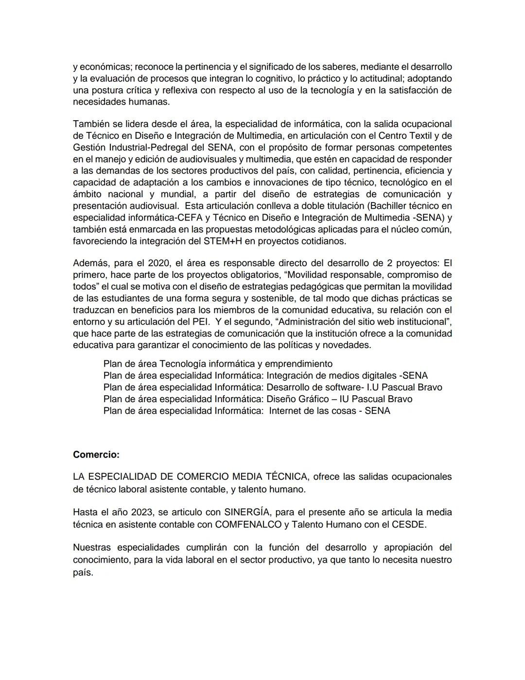PEI
(PROYECTO EDUCATIVO INSTITUCIONAL)
LUCEAT
CEFA
LUX
VESTRA
INSTITUCIÓN EDUCATIVA CENTRO FORMATIVO DE ANTIOQUIA
CEFA
UN COLEGIO DE CIUDAD