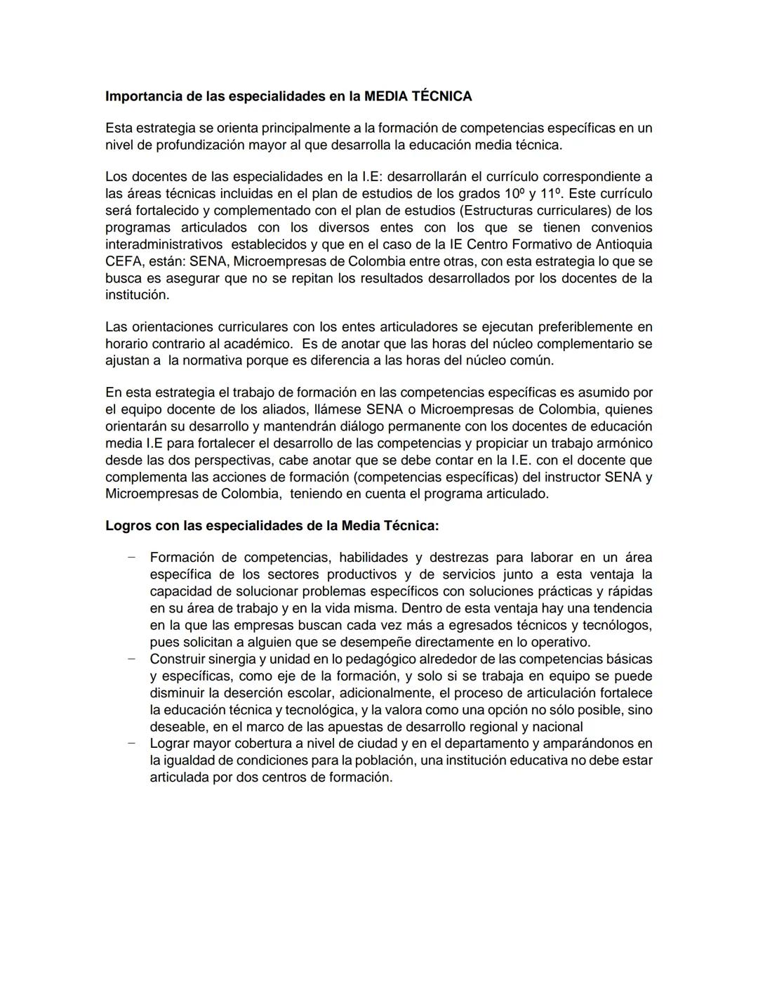 PEI
(PROYECTO EDUCATIVO INSTITUCIONAL)
LUCEAT
CEFA
LUX
VESTRA
INSTITUCIÓN EDUCATIVA CENTRO FORMATIVO DE ANTIOQUIA
CEFA
UN COLEGIO DE CIUDAD