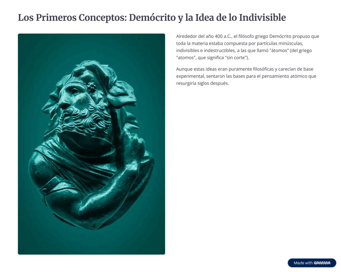 La Historia y Estructura
Atómica: Desde los Griegos al
Quantum
Un viaje a través del tiempo para comprender cómo nuestra concepción del átom