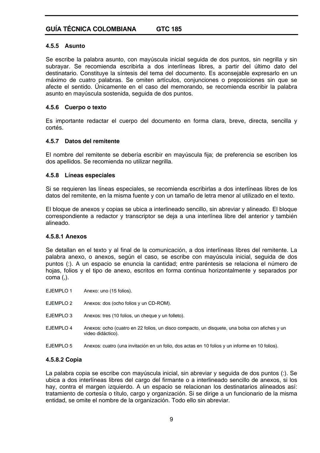 GUÍA TÉCNICA
COLOMBIANA
DOCUMENTACIÓN ORGANIZACIONAL
E:
ORGANIZATIONAL DOUMENTATION
ICONTEC
CORRESPONDENCIA:
DESCRIPTORES:
documentación;
es