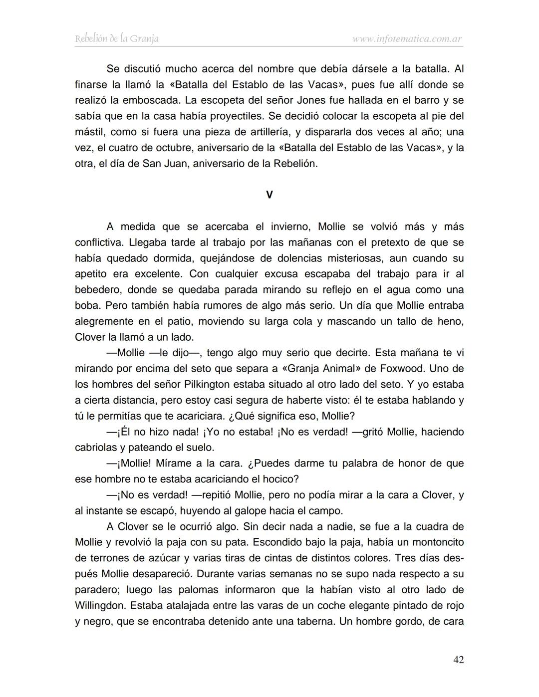 George Orwell
REBELIÓN DE LA
GRANJA
www.infotematica.com.ar Texto de dominio público.
Este texto digital es de DOMINIO PÚBLICO en Argentin