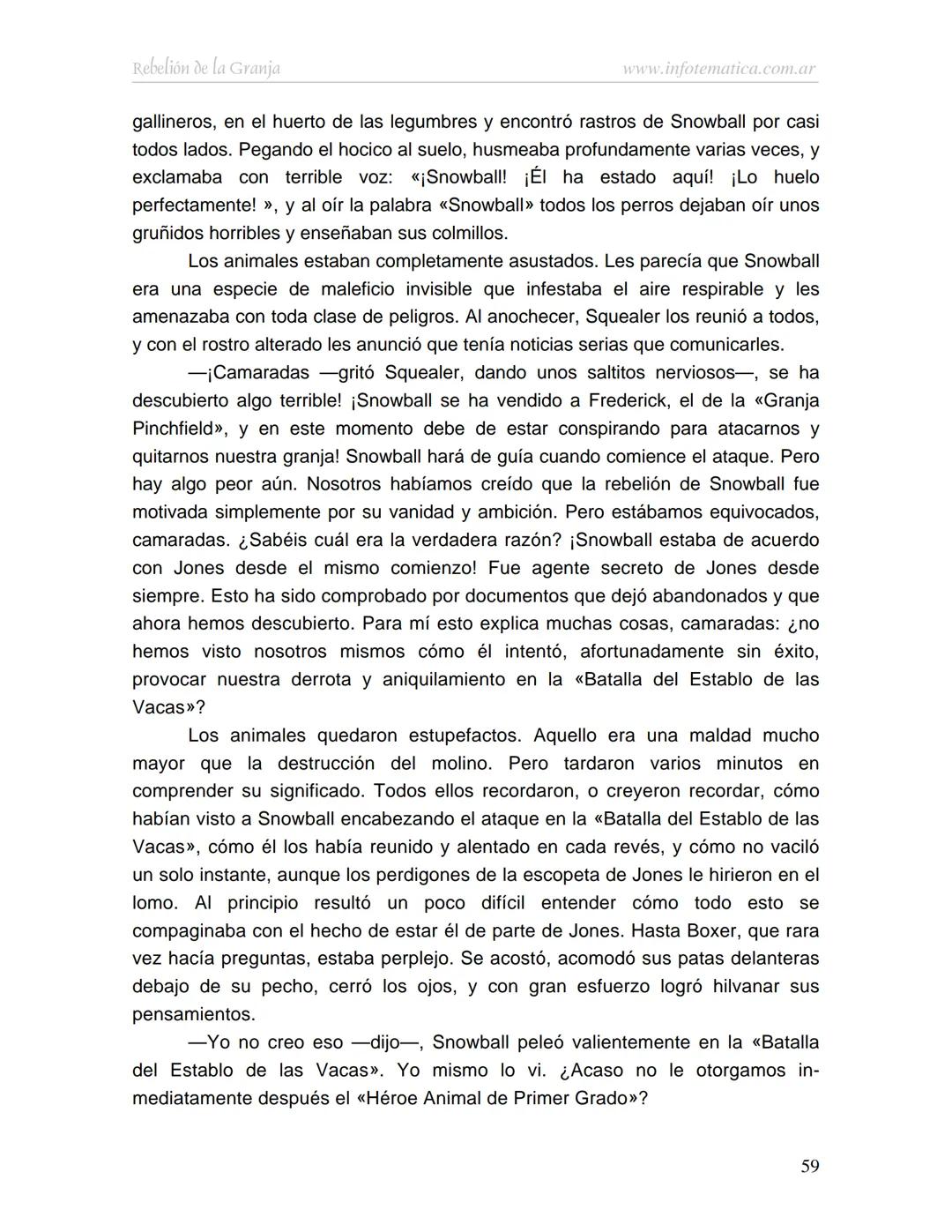 George Orwell
REBELIÓN DE LA
GRANJA
www.infotematica.com.ar Texto de dominio público.
Este texto digital es de DOMINIO PÚBLICO en Argentin