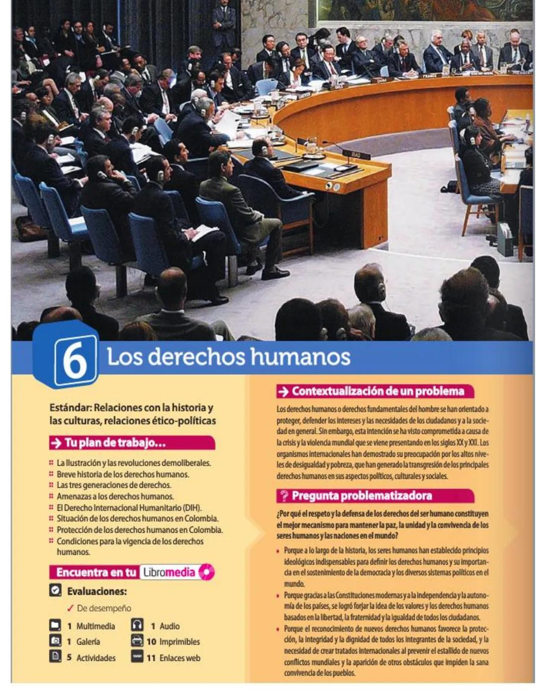 20
6 Los derechos humanos
Estándar: Relaciones con la historia y
las culturas, relaciones ético-políticas
→Tu plan de trabajo...
- La llustr