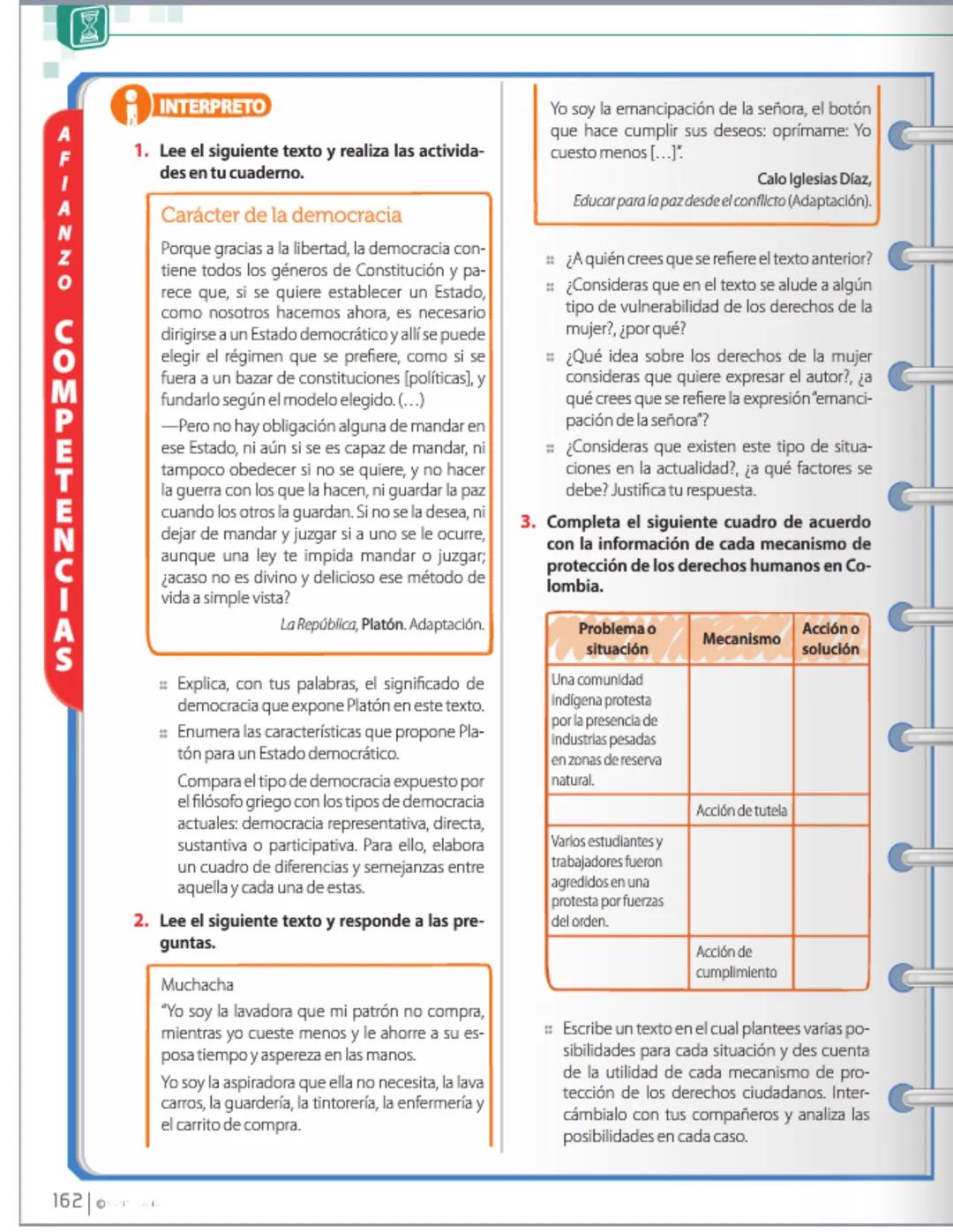 20
6 Los derechos humanos
Estándar: Relaciones con la historia y
las culturas, relaciones ético-políticas
→Tu plan de trabajo...
- La llustr