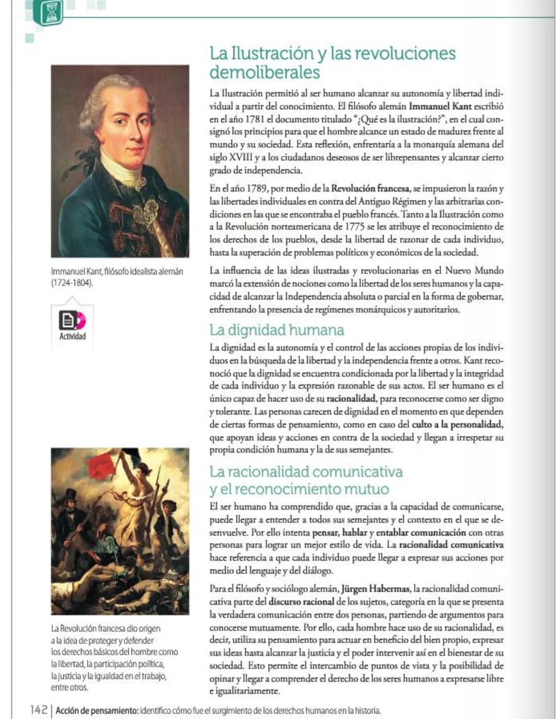 20
6 Los derechos humanos
Estándar: Relaciones con la historia y
las culturas, relaciones ético-políticas
→Tu plan de trabajo...
- La llustr