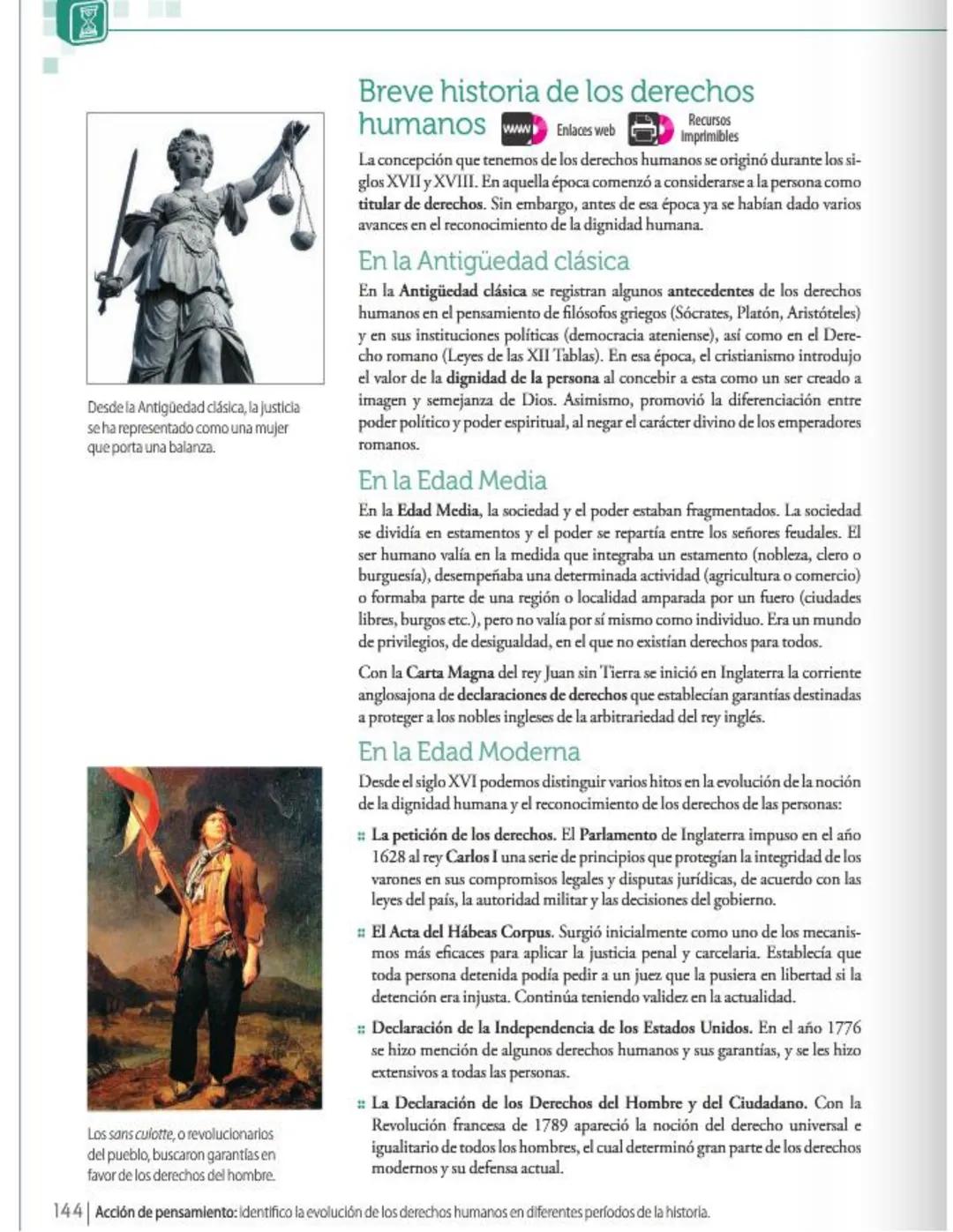 20
6 Los derechos humanos
Estándar: Relaciones con la historia y
las culturas, relaciones ético-políticas
→Tu plan de trabajo...
- La llustr