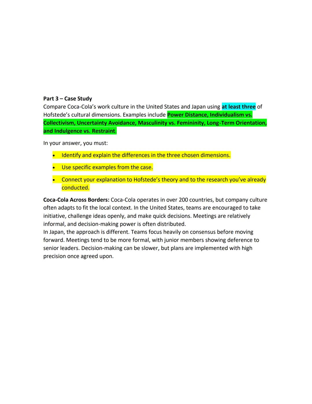 ## Organizational Culture & Cross-Cultural
Management
Part 1 - Vocabulary
Match each word or phrase with its correct definition.
| Term |