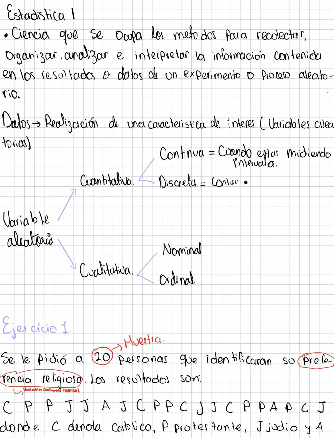 Estadistica I
• Ciencia que se Ocupa los metodos para recolectar,
Organizar, analizar e interpretar la información contenida
en los resultad