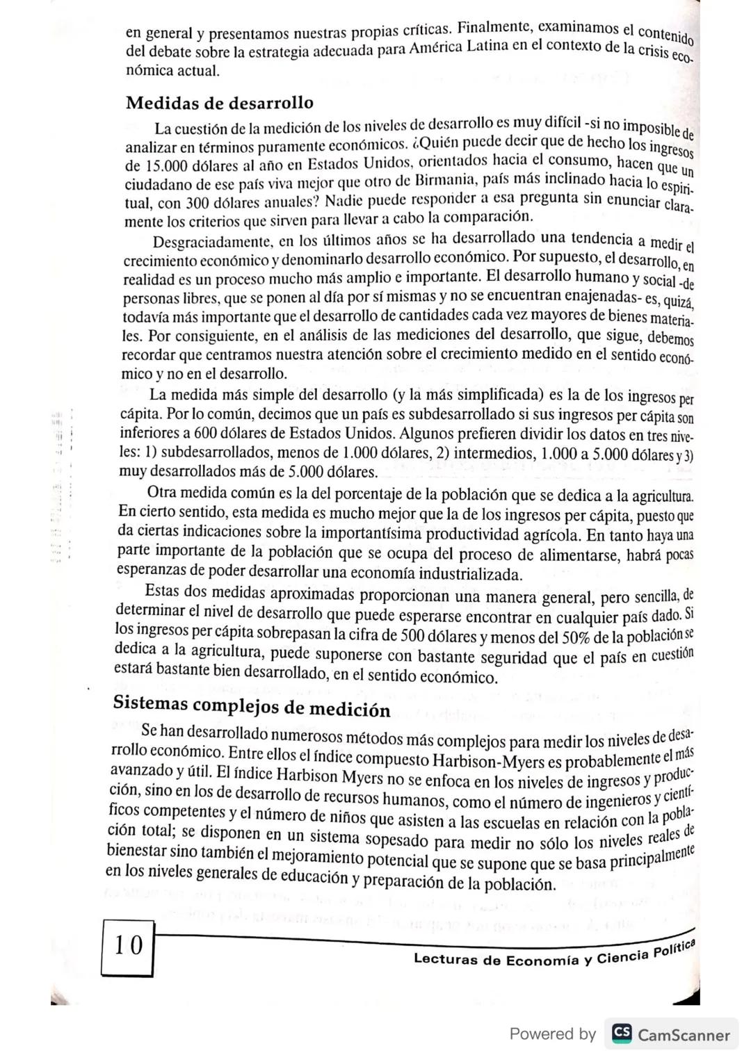 II. DESARROLLO ECONÓMICO
Concepciones sobre el desarrollo económico
En la ciencia económica, sobre todo desde la época de la postguerra, ha