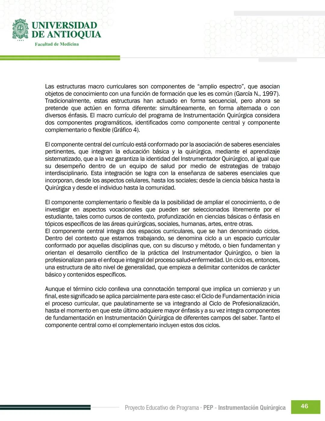 FECHA DE ACTUALIZACIÓN
ENERO 2023
UNIVERSIDAD
DE ANTIOQUIA
Facultad de Medicina
Proyecto Educativo
de Programa
- PEP -
Instrumentación Quirú