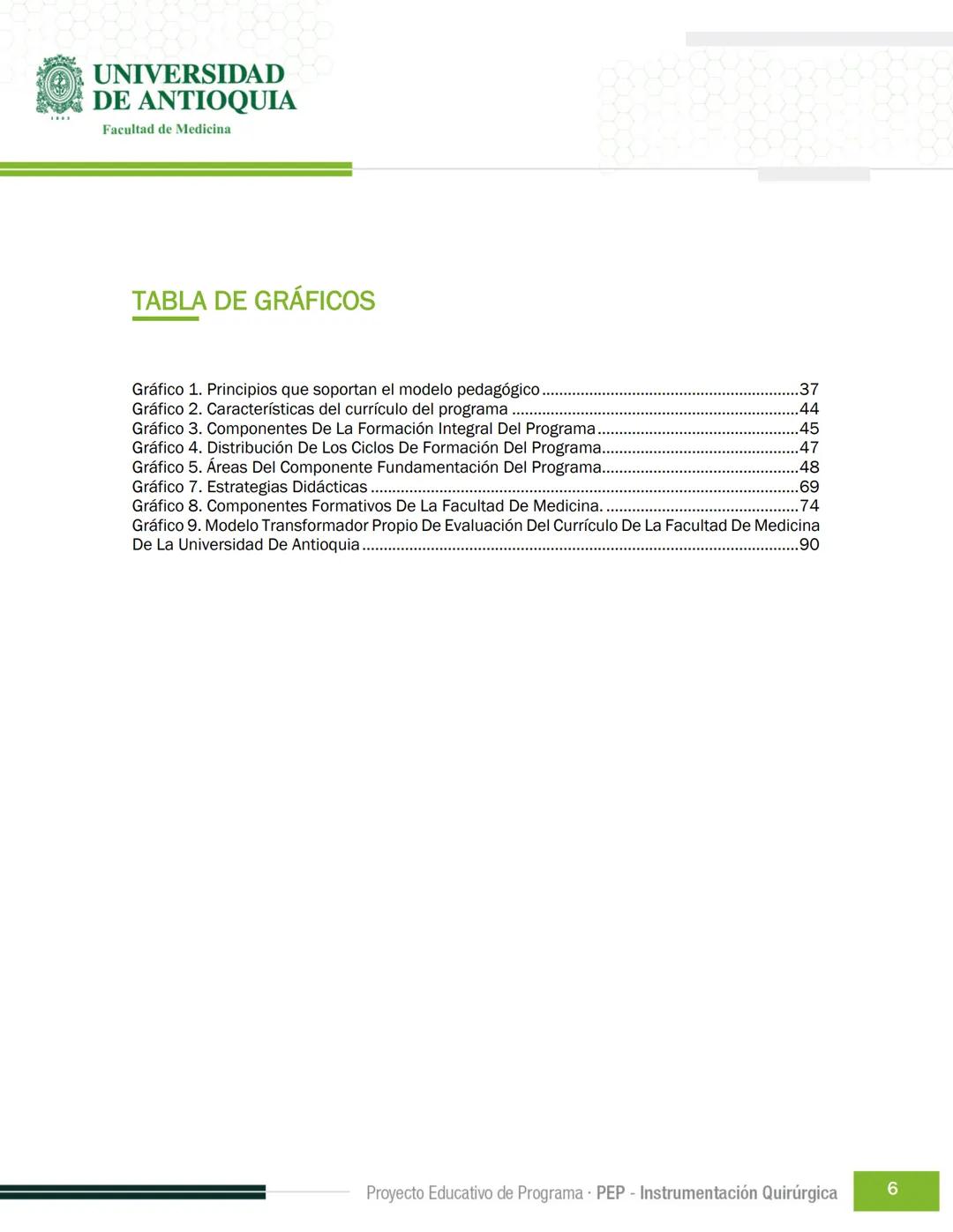 FECHA DE ACTUALIZACIÓN
ENERO 2023
UNIVERSIDAD
DE ANTIOQUIA
Facultad de Medicina
Proyecto Educativo
de Programa
- PEP -
Instrumentación Quirú