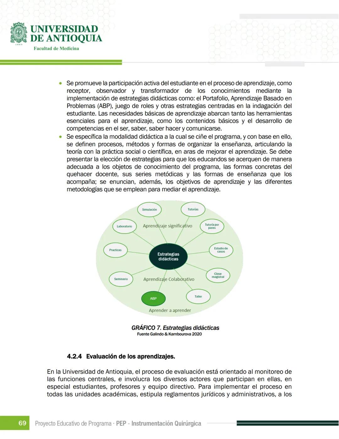 FECHA DE ACTUALIZACIÓN
ENERO 2023
UNIVERSIDAD
DE ANTIOQUIA
Facultad de Medicina
Proyecto Educativo
de Programa
- PEP -
Instrumentación Quirú