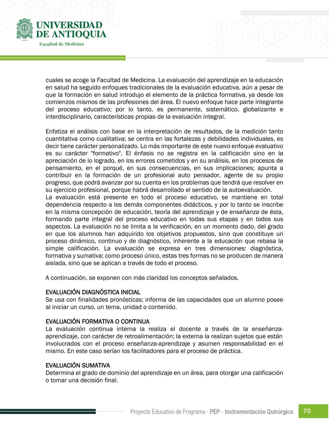 FECHA DE ACTUALIZACIÓN
ENERO 2023
UNIVERSIDAD
DE ANTIOQUIA
Facultad de Medicina
Proyecto Educativo
de Programa
- PEP -
Instrumentación Quirú